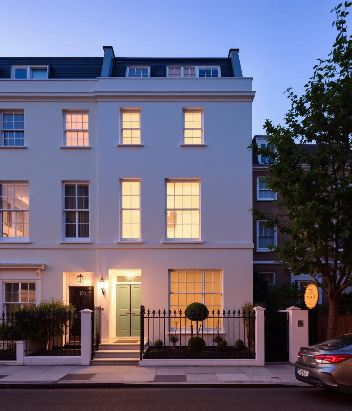 Contemporary new build townhouse in Notting Hill London